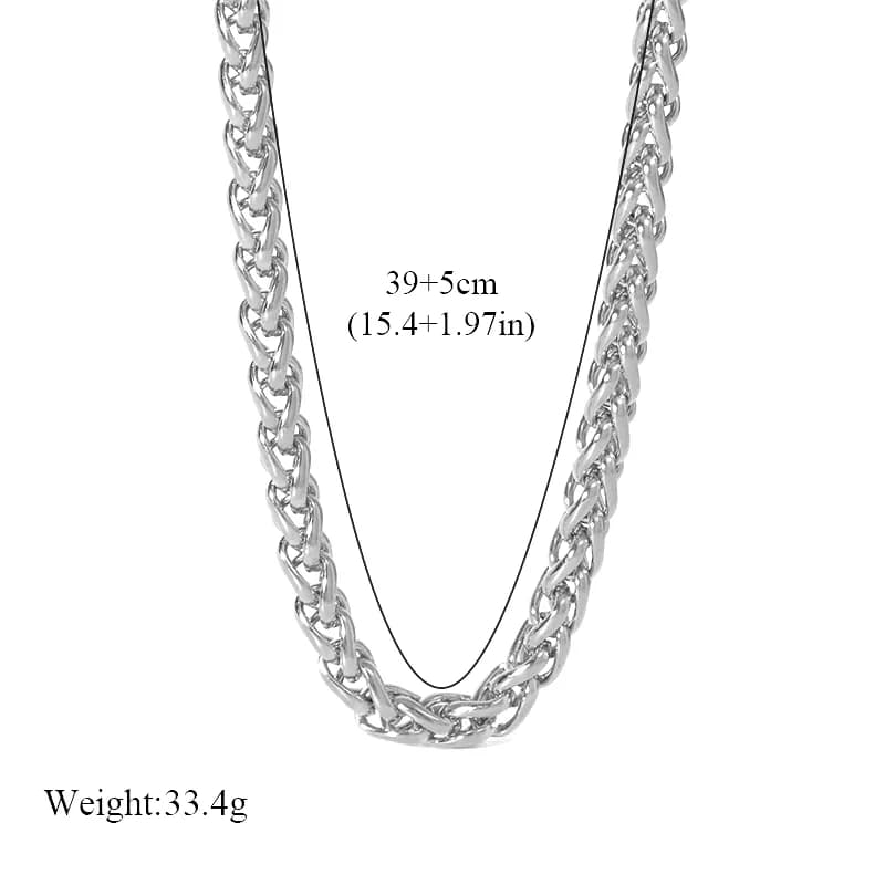 18K Gold Plated Metal Collar Jewelry Set