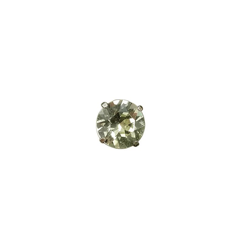 Titanium Spiral Cubic Zirconia Helix Piercing, 16G
