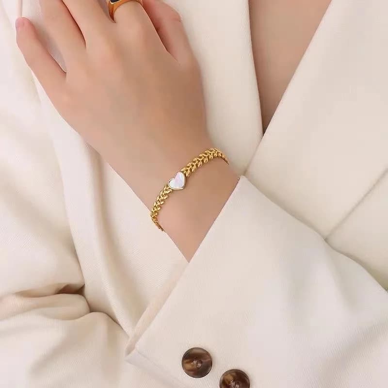 Light Metal Chain Bracelet Bangle for Women