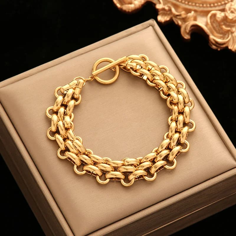 Gold Cuban Link Bracelet