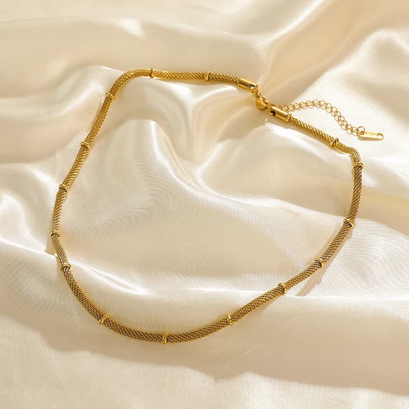 Rust Proof Link Chain Collar Necklace