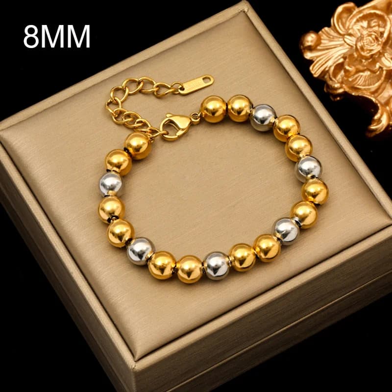 Bead Link Chain Bracelet