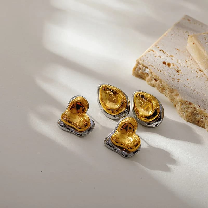 316L Stainless Steel Creative Irregular Stud Earrings