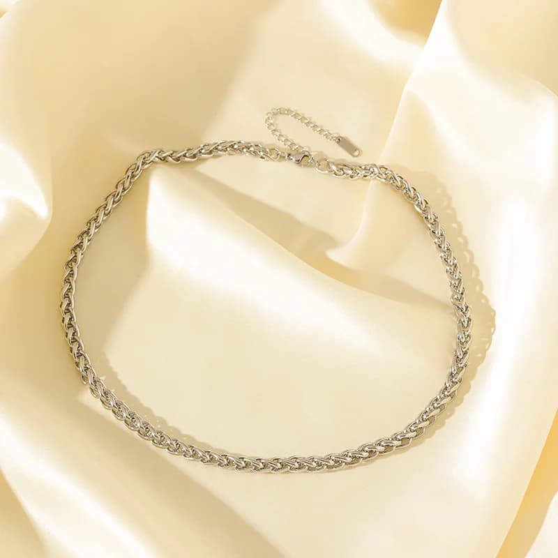 316L Stainless Steel Silver Color Chain Necklace
