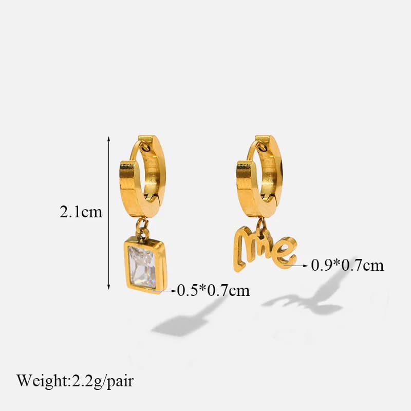 Gold Heart Pearl Rose Hoop Earrings